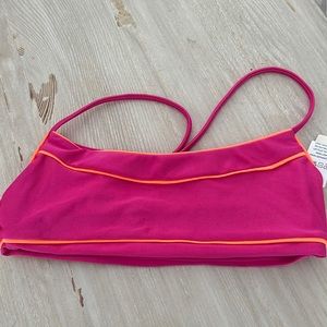 Love Wave Pink Bikini Top